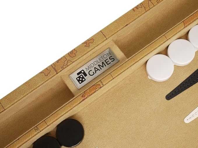 diplomat de lux ptr table si backgammon,nou,cutie sigilata