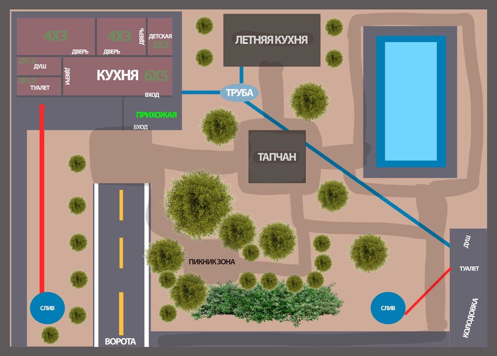 Продаётся дача 6 соток в Пскентском районе с кадастром