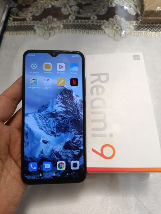 Xiaomi Redmi 9 4/128GB Black Igravoy Karobka Holati Ideal Otlichni Zor