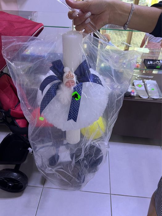 Costum de Botez pentru bebelusi + trusou complet si lumanare