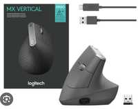 Mouse wireless ergonomic Logitech MX Vertical, Negru