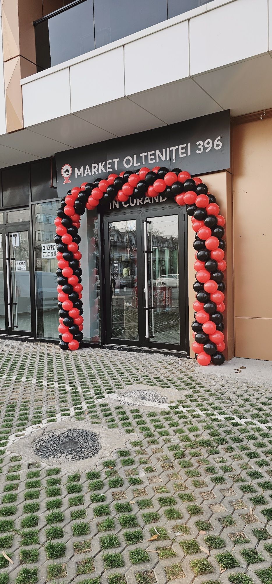 Arcada BALOANE intrare Magazin - Baloane Deschidere Magazin Aniversare