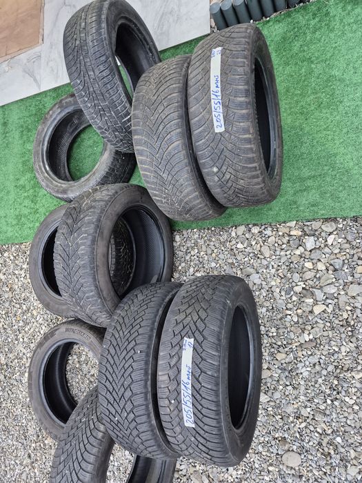 Vând cauciucuri 205/55/16 M+S seturi de câte 2 buc imp Germania