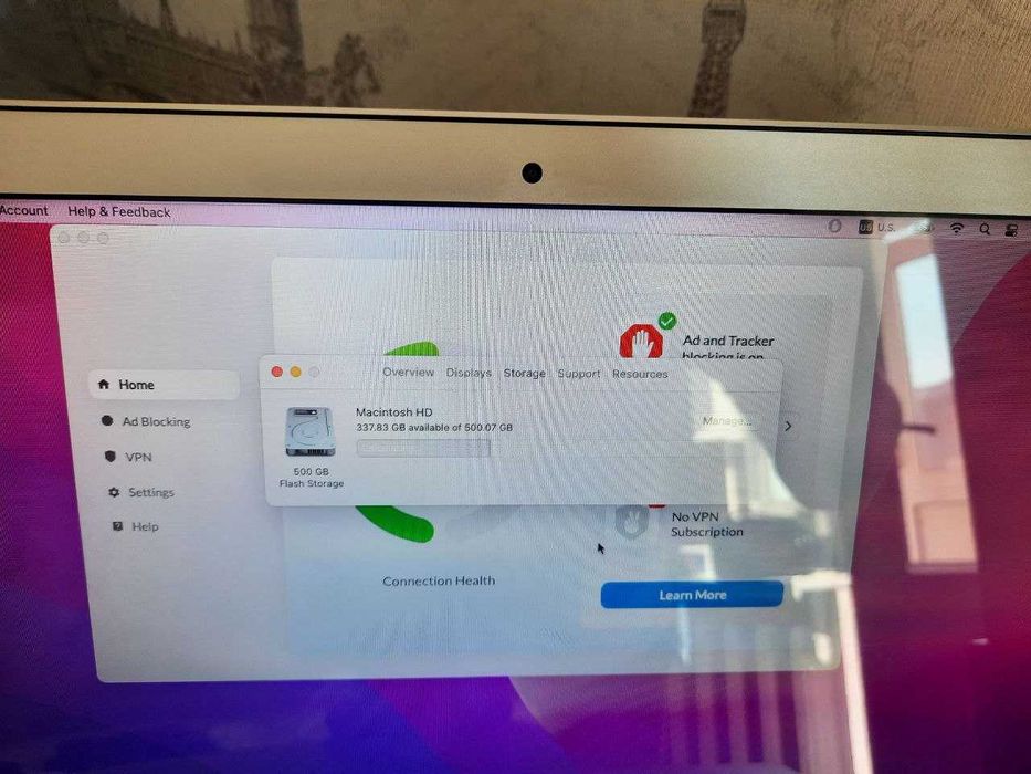 Macbook Air 2017 (customized ) Core i5, 8GB, 512 GB. Идеал ҳолатда