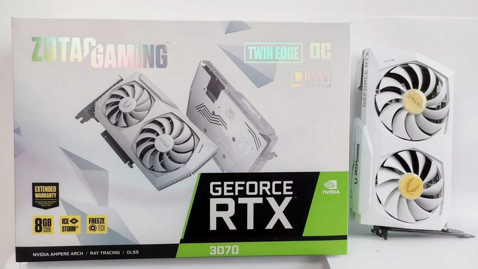 Нова видеокарта ZOTAC GeForce RTX 3070 Twin Edge OC White Edition
