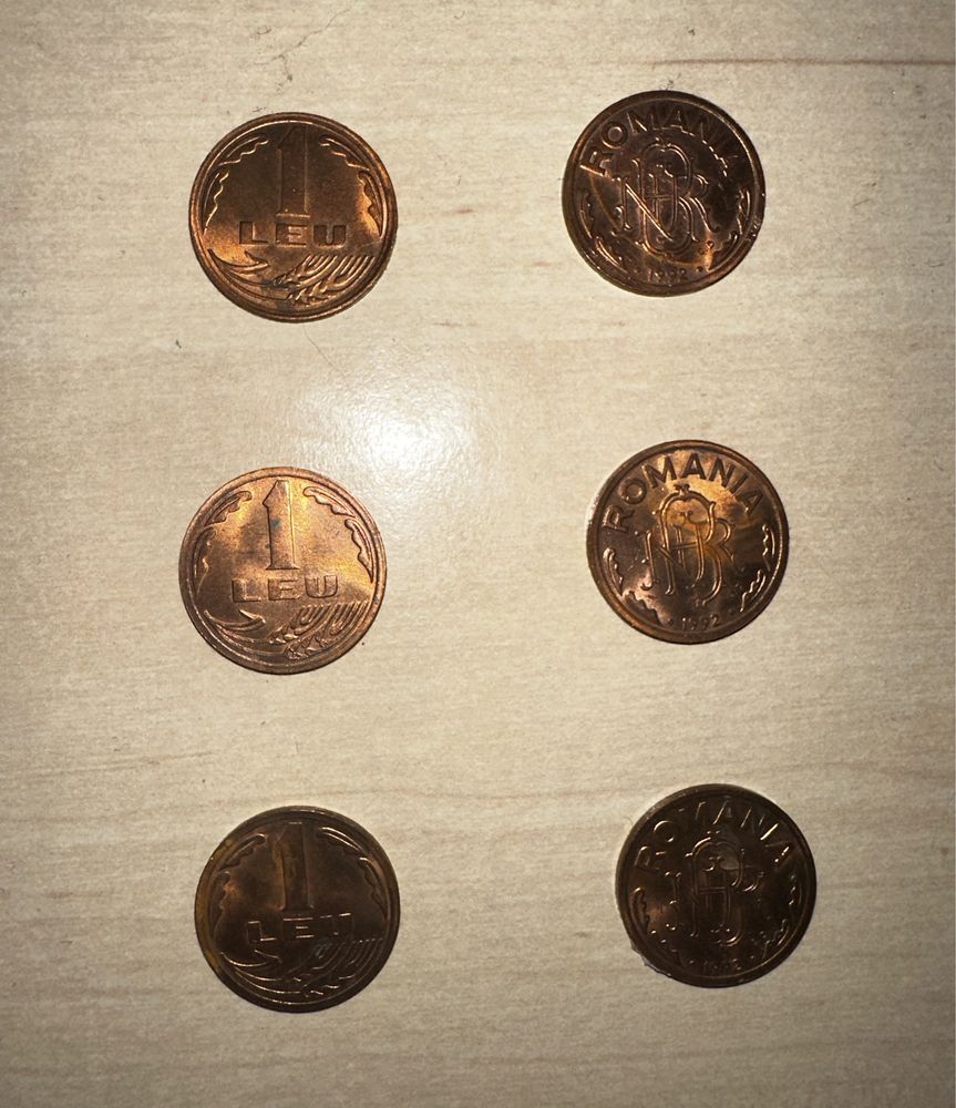 Monede 1 LEU 1992 - DE COLECȚIE