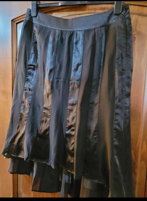 Fustă. Asimetrica. Mătase. Promod.