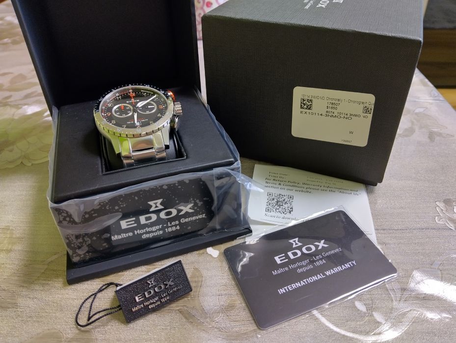 Edox Chronorally 1 Chronograph Едокс мъжки часовник