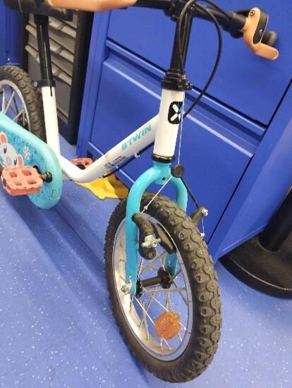 Bicicleta 14" 100 Arctic - produs resigilat - (SecondHand) Decathlon