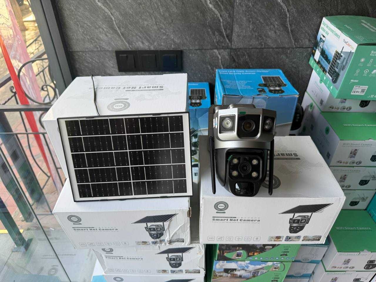 АКЦИЯ ОПТОМ ва донага Камера с солнечной панелью 4G 360 kamera