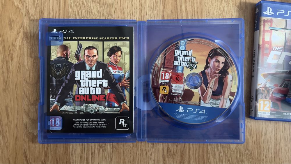 Gta5, Minecraft, The Crew 2 PS4