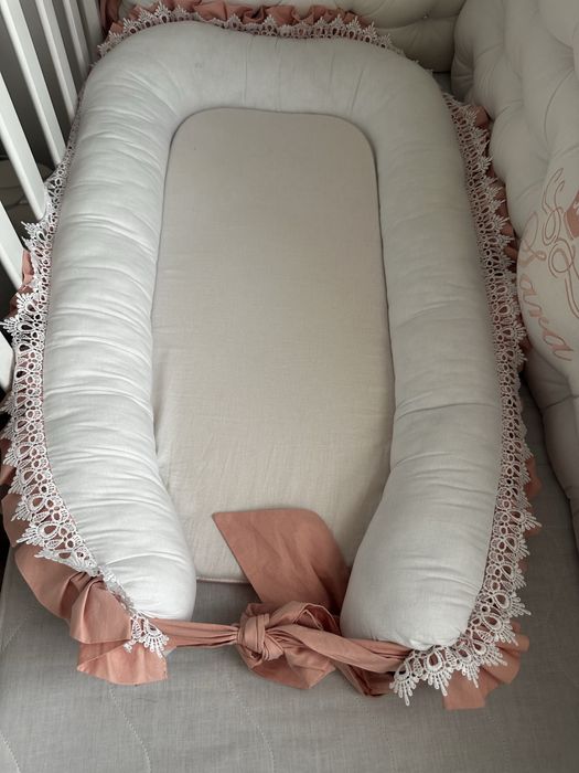 Patut din lemn bebelusi + saltea