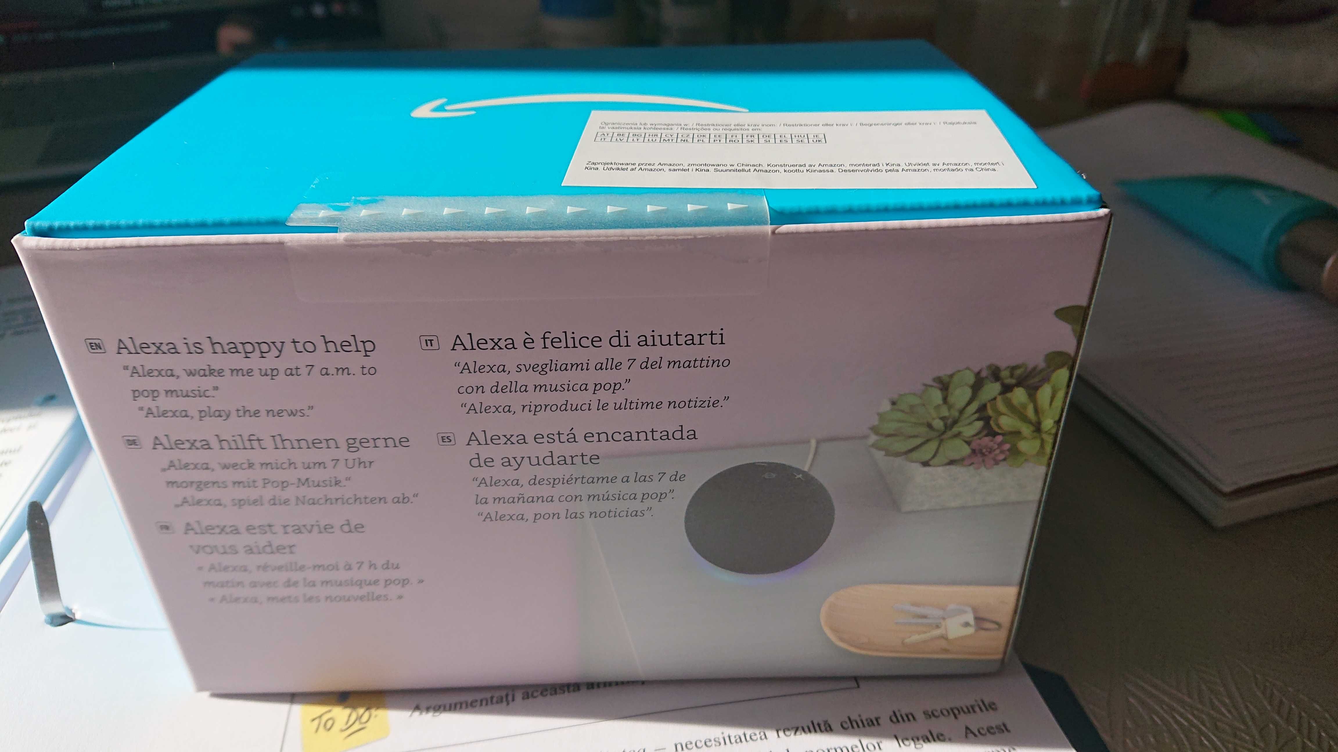 Boxa inteligenta Amazon Echo Dot 4,Voce Alexa, Wi-Fi, Bluetooth