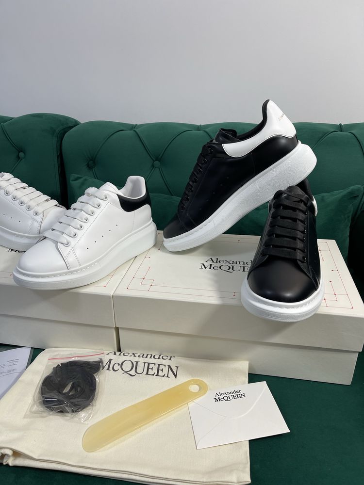 Adidasi Alexander McQueen piele naturala 100% Full Box colectie noua