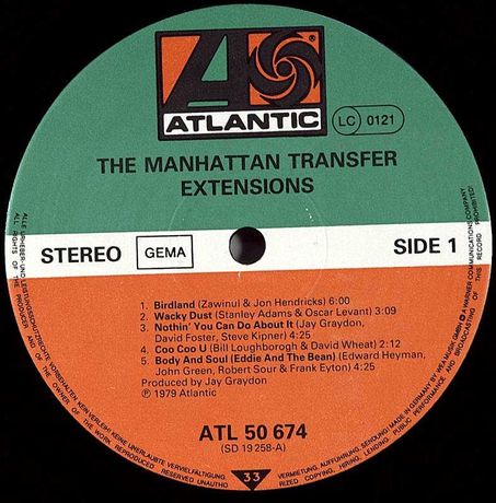 The Manhattan Transfer ( 3 альбома, 3 виниловые пластинки )