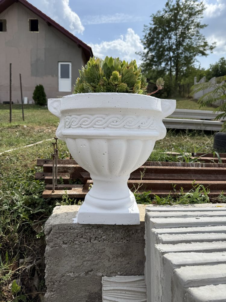 vaza, vultur, leu, ingeras din beton