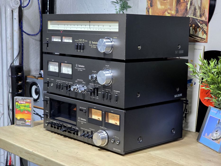 Linie audio TECHNICS, amplificator SU-7700K,deck RS-615, tuner ST-7300