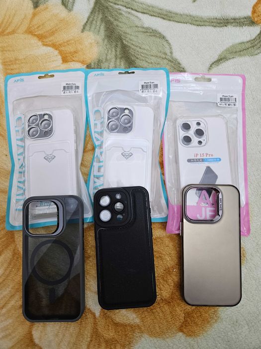 Коробка,чехлы и стекло 15 pro iphone