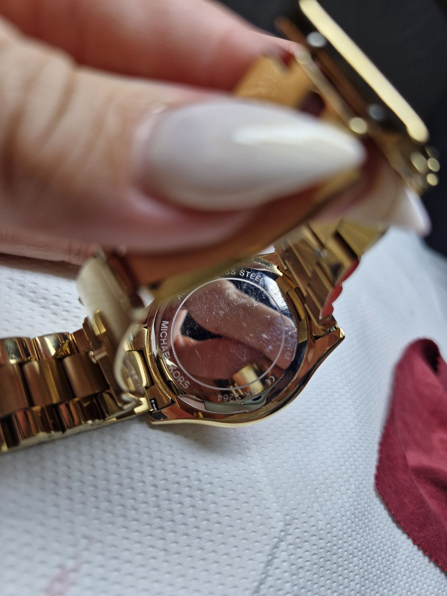 Ceas Dama Michael Kors Slim Runaway Gold & Pink ,MK3264