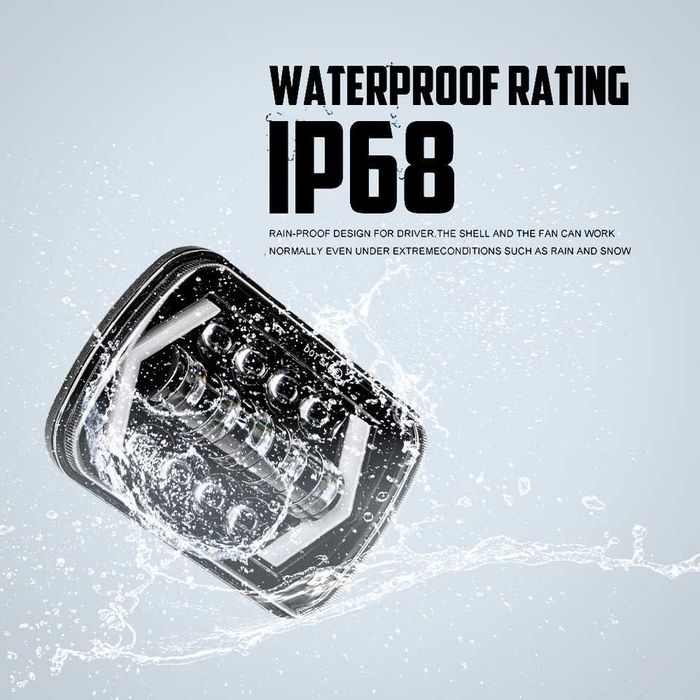 LED Фарове 200W 20x14 см за Jeep Wrangler YJ и Cherokee XJ Daihatsu