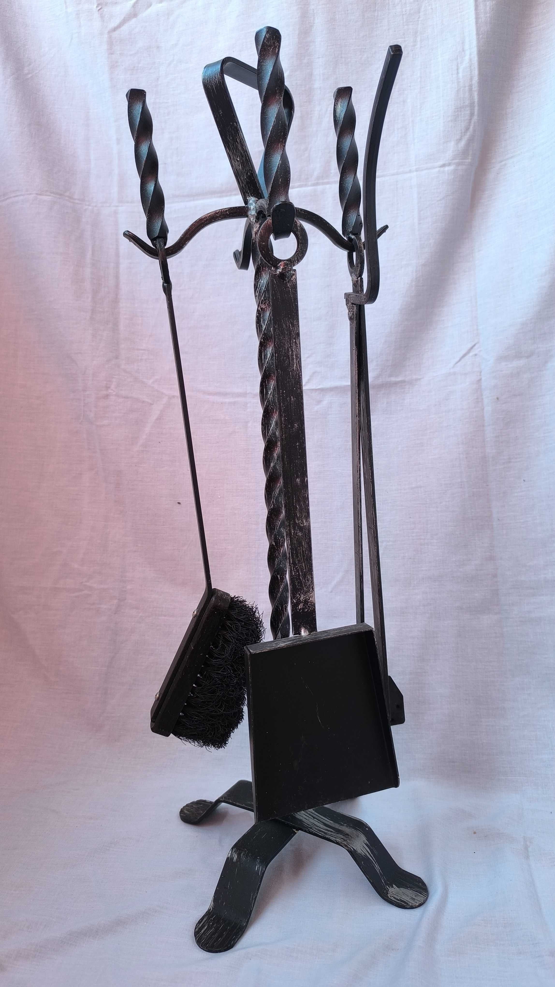 ustensile semineu accesorii gratar soba decor vintage fier forjat