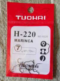 Крючки рыболовные волнообразные TUOHAI  H-220 (10шт)