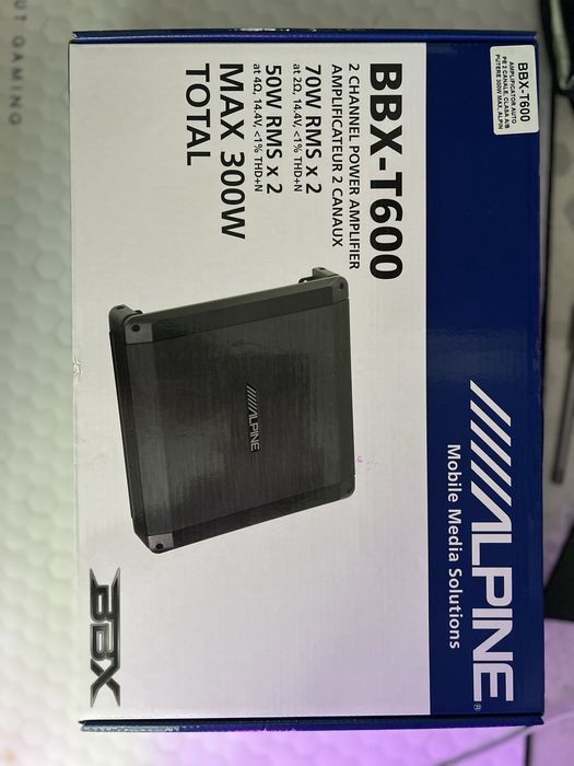 Subwoofer Alpine SWT 12S4 cu amplificator BBX T600
