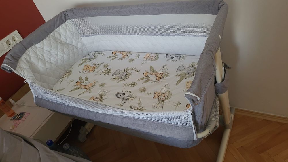 Vand co-sleeper Lionelo Theo 2 in 1, unghi si inaltime reglabile