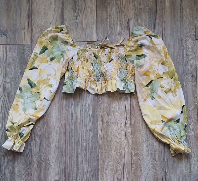 Bluza crop top de vara sexy print floral