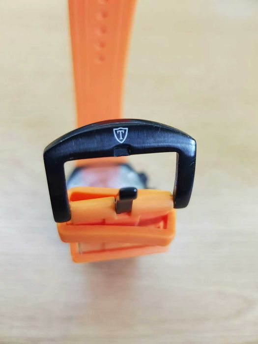 Ceas Barbatesc Detomaso Lago sport, cronograf, cu curea de Silicon