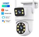 Двойна камера за наблюдение 10mpix WiFi, двойна WiFi камера