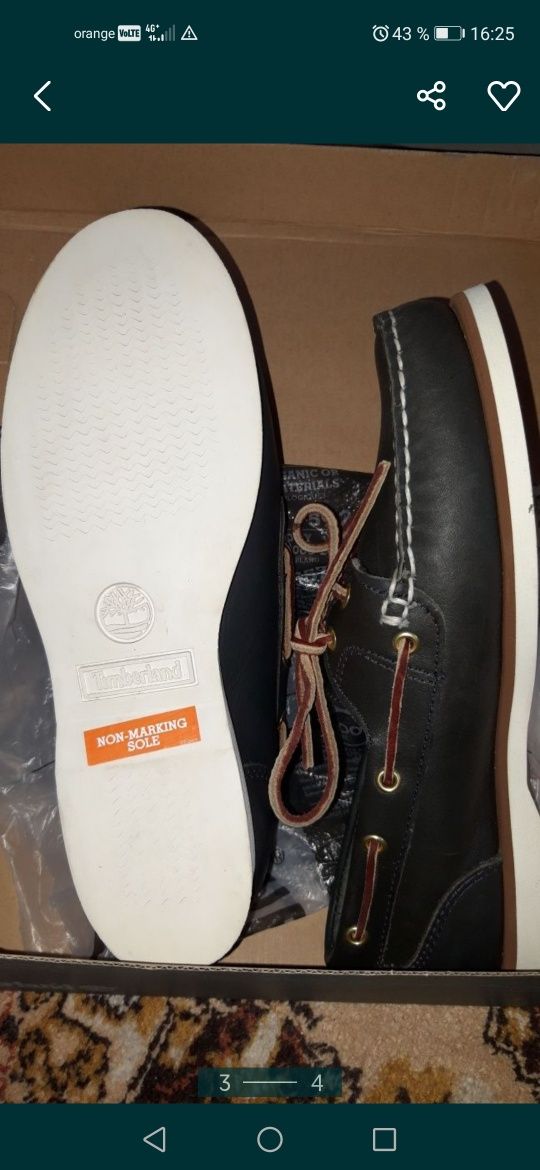 Super Oferta! Mocasini Timberland piele nat