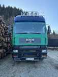 Man transport bușteni cu macara și remorca si schimb Bascula 3,5 tone