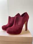 Pantofi / Botine Esprit visinii cu toc piele intoarsa