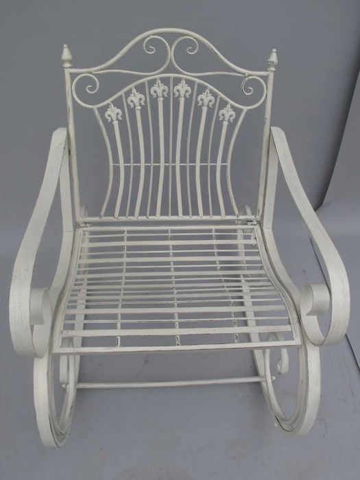 set masa si scaune de gradina, 2 scaune si o masa, fier forjat, verde