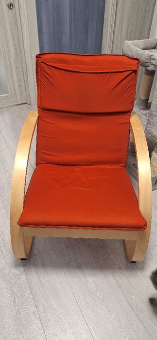 Fotoliu lemn și material textil