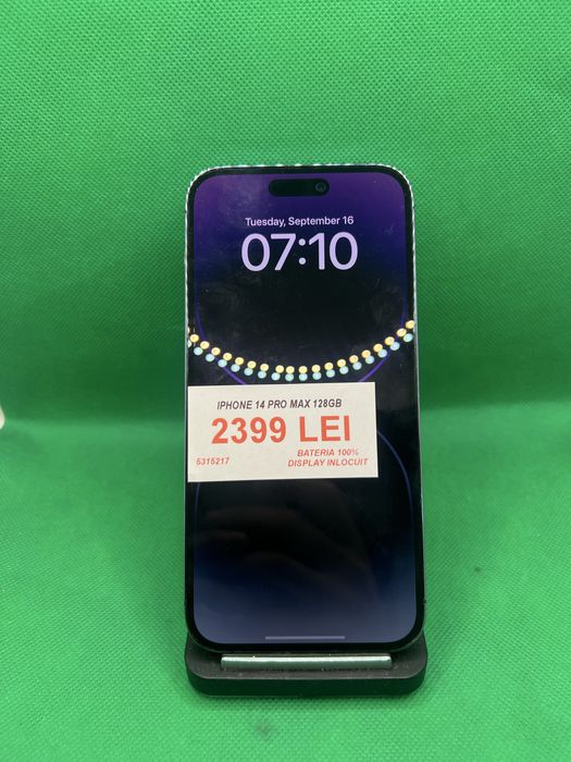 Iphone 14 Pro Max 128GB, bateria 100%, Lazar Amanet Crangasi, 5315217