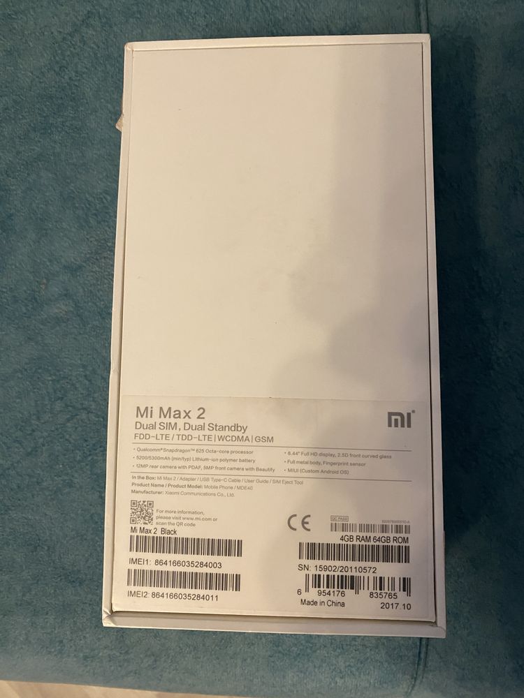 Смартфон Xiaomi mi max 2