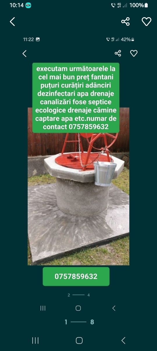 Curățire fântâni