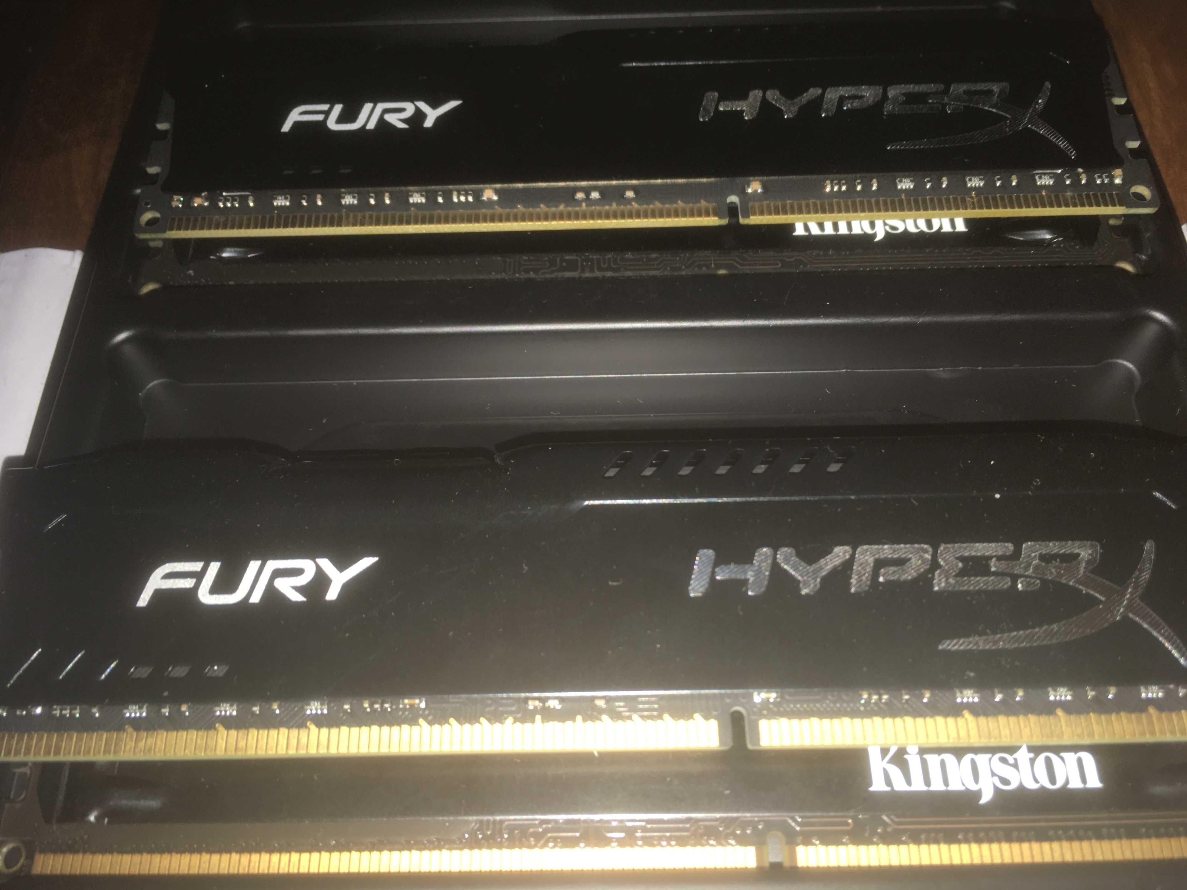 DDR3 Kingston hyperx fury 4gb 2шт = 8gb 2 шт