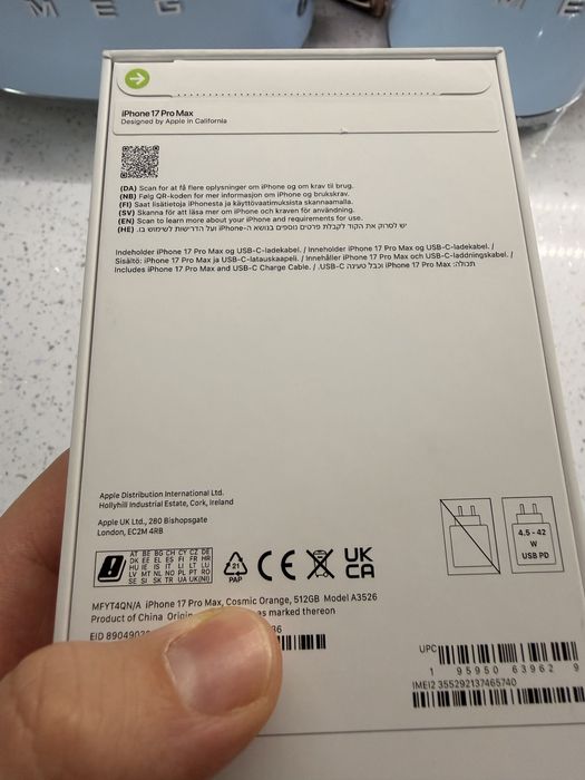 Iphone 17 Pro Max 512GB, nou, sigilat cu factura si garantie.