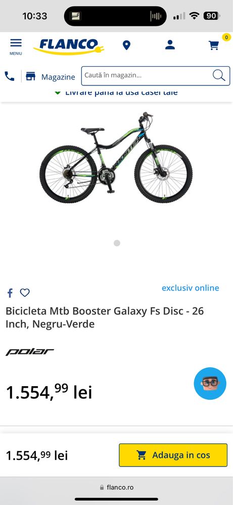 Bicicleta Galaxy BOOSTER 26”