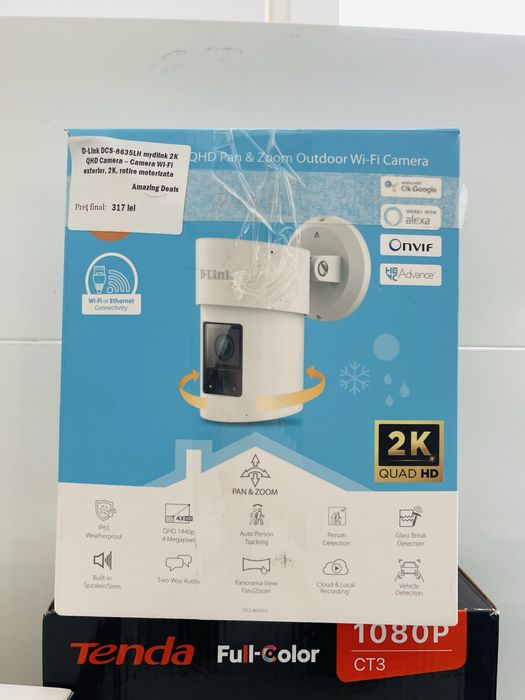 Camere de Exterior, WiFi ,Rotativa ,2K - D-Link DCS-8635LH 2K QHD