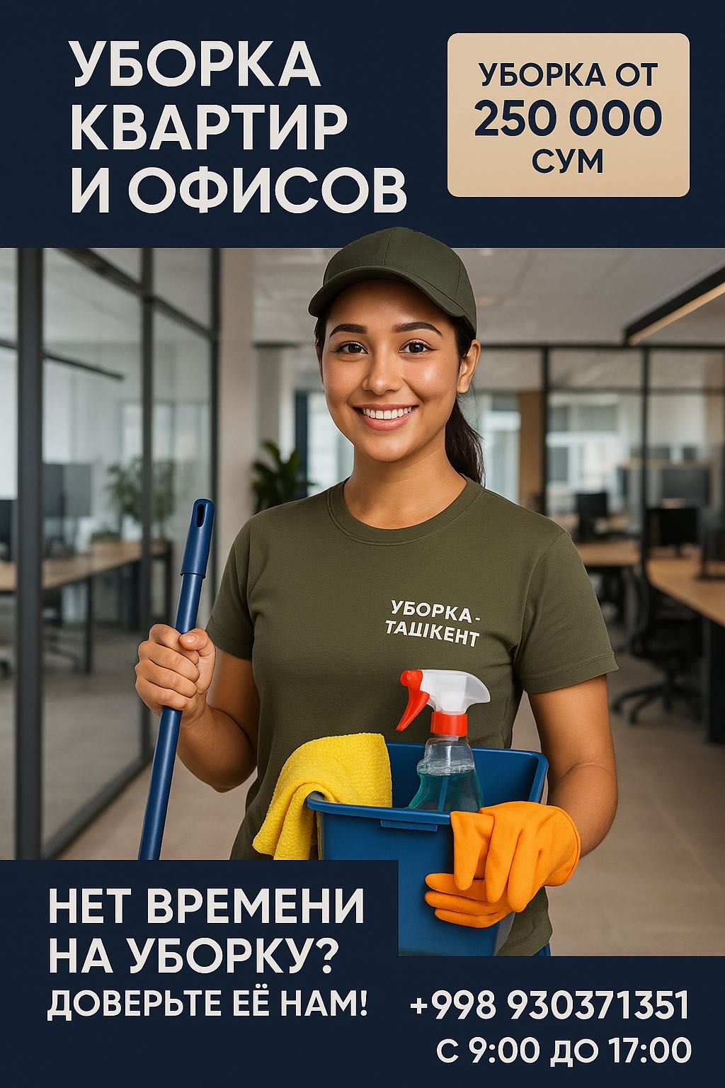 Уборка офисов в Ташкенте!