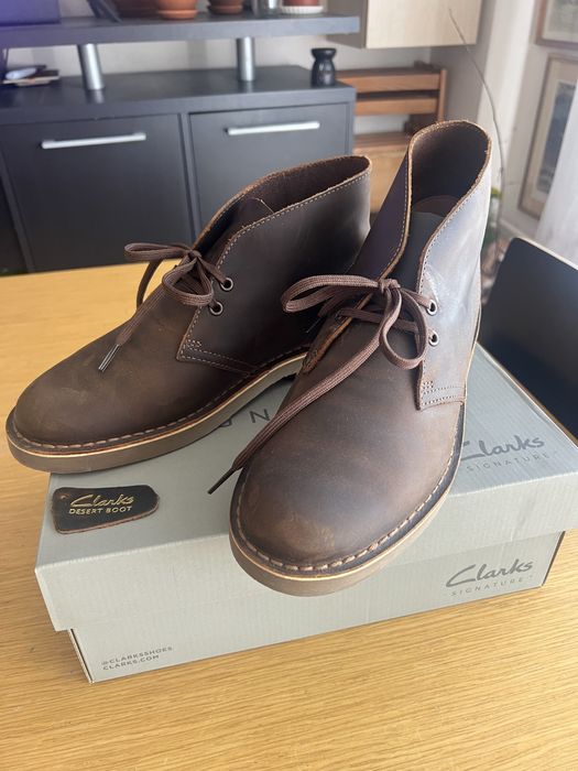 CLARKS Зимни обувки Desert Bt Evo Кафяв