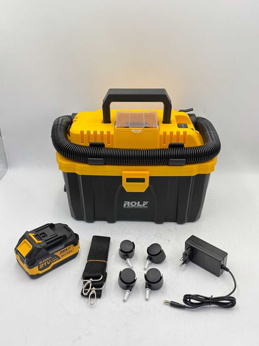 Аккумуляторный промышленный пылесос ROLF TOP-706, 21V, 1.0 м³/мин