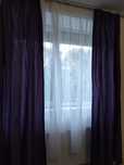 Draperii mov închis + bonus perdea alba voal