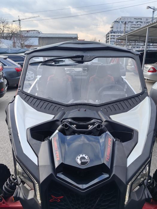 Parbriz custom Can Am Maverick X3 / R 2024,Mud Flap, bascule crom moli
