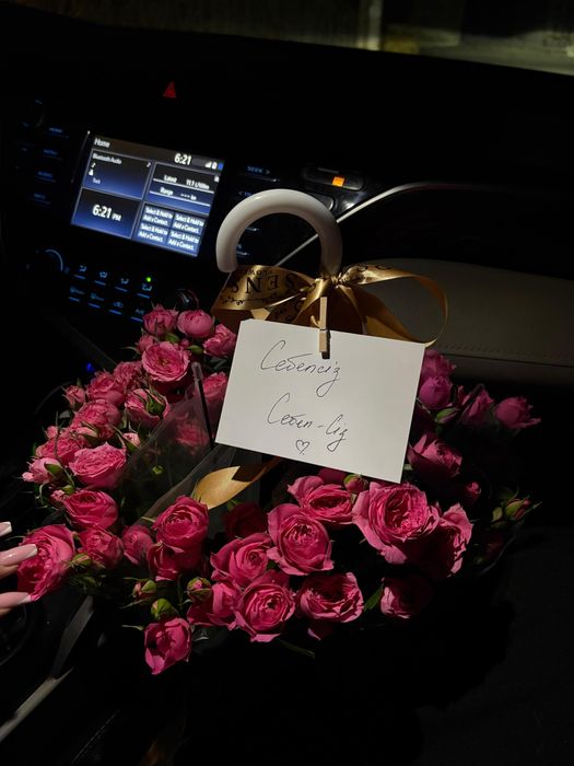 Цветы в зонтике, цветы в тренде, свежие, сегодня привезли, бугын келды