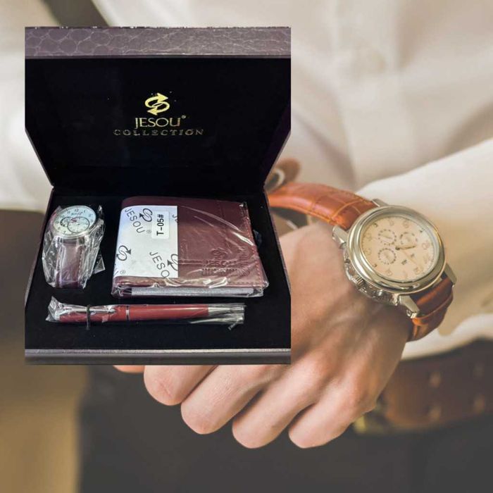 Луксозен подарък за всеки мъж – Часовник, портфейл и химикалка